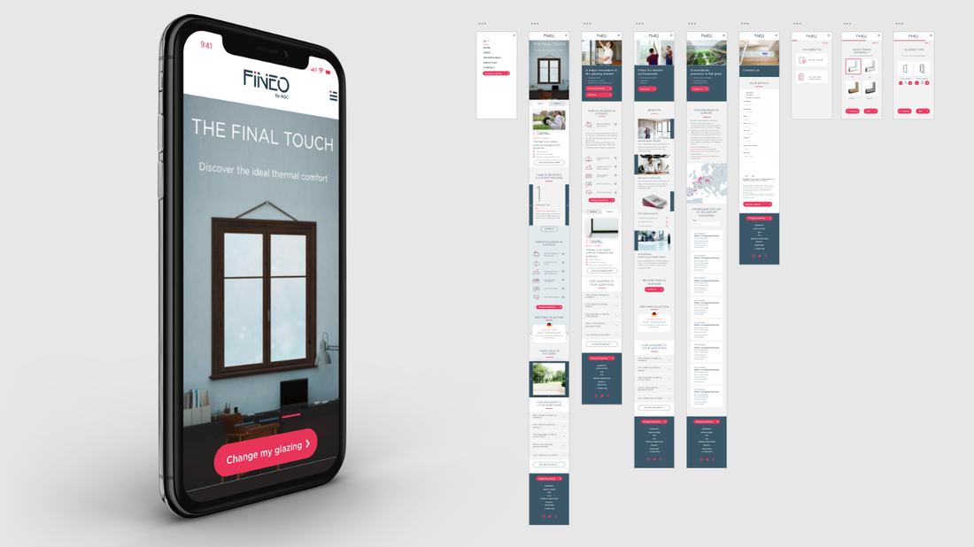 Fineo mobile website
