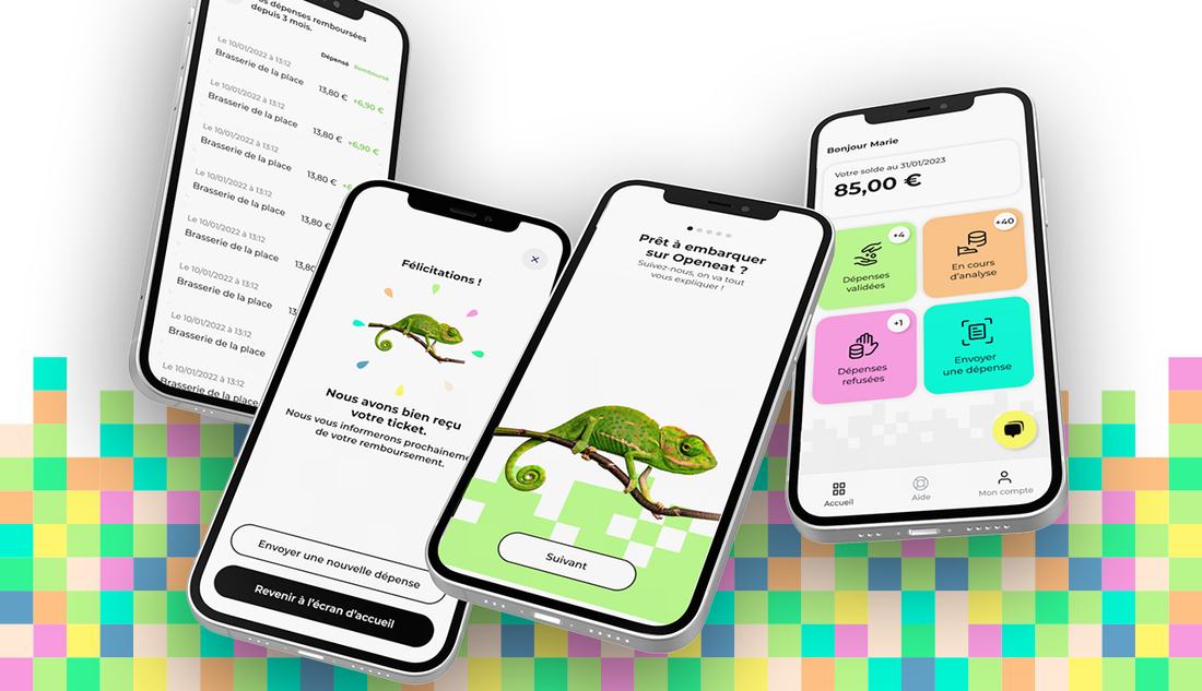 Openeat app screens